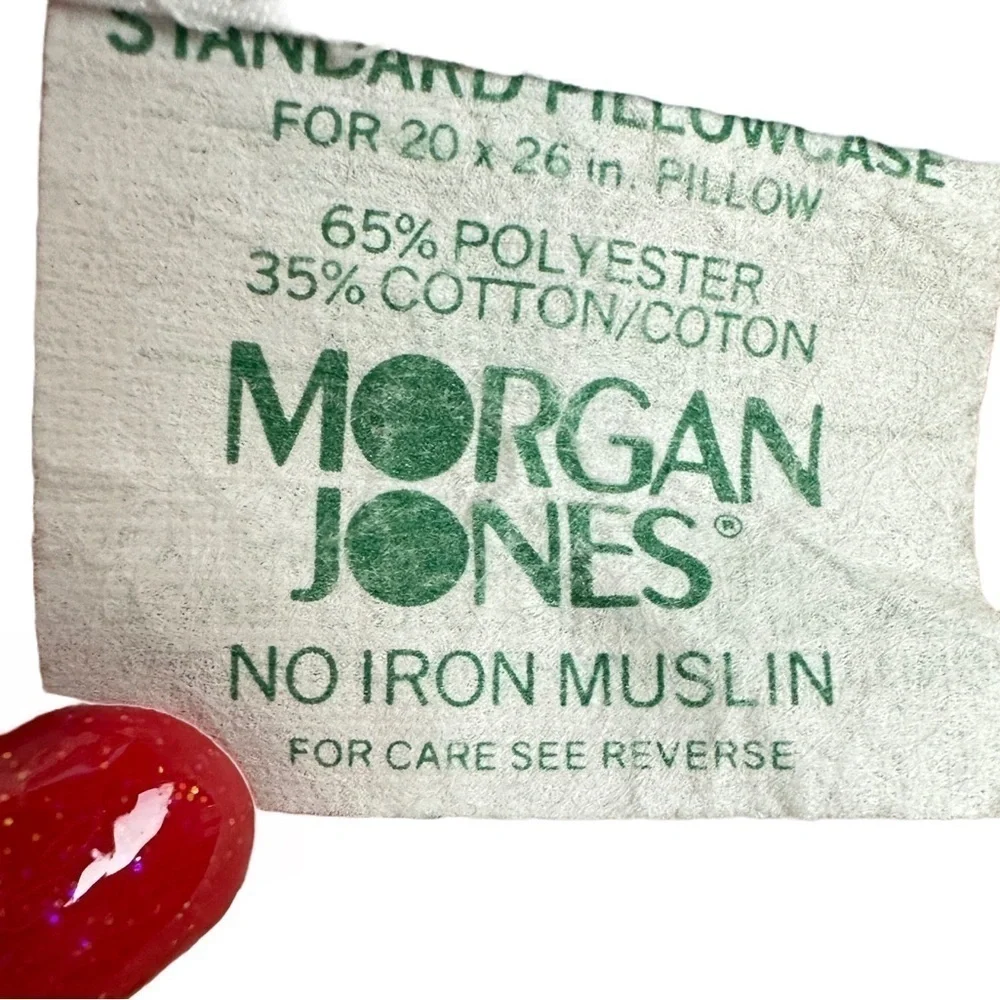 Vintage‎ No Iron Muslin Standard Pillow Case Set